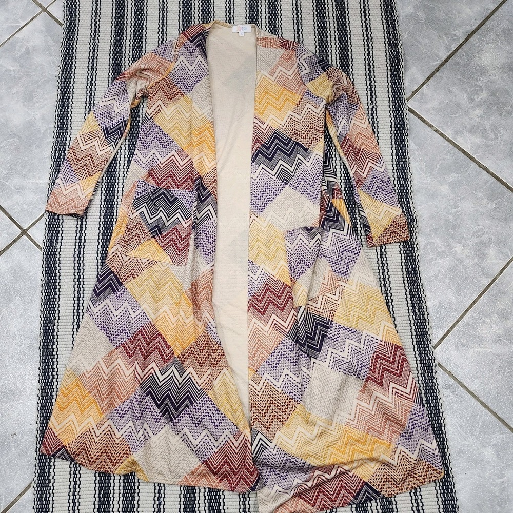 LulaRoe Duster Cardigan Womens S Aztec Southwestern Lagenlook - Picture 9 of 9